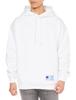 Champion Long Sleeve Fleece Hoodie with a Logo and Jock Oversized Corn Action Size Men's One-Point Tag, Hood, Style, White, XL, C3-W127