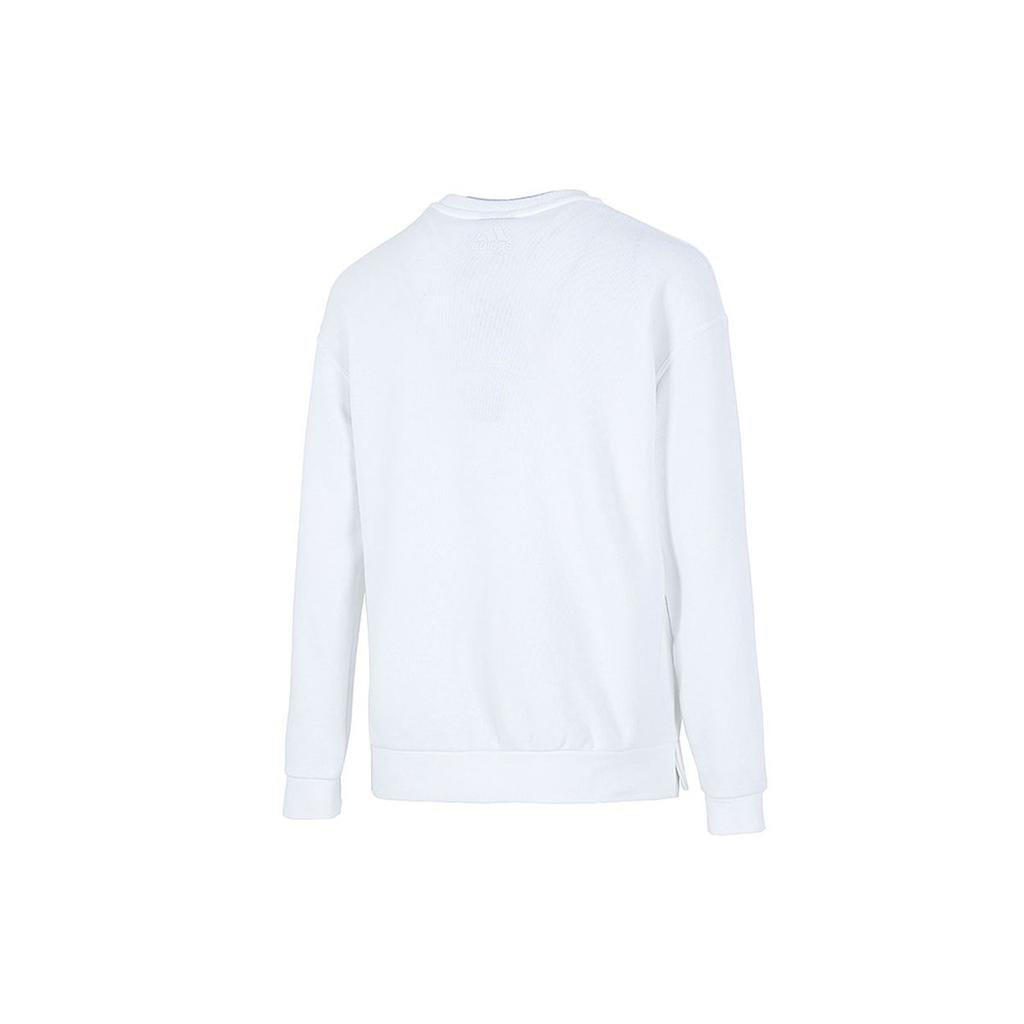 Adidas Спортивная толстовка с круглым вырезом и логотипом, женские топы, белые H09743