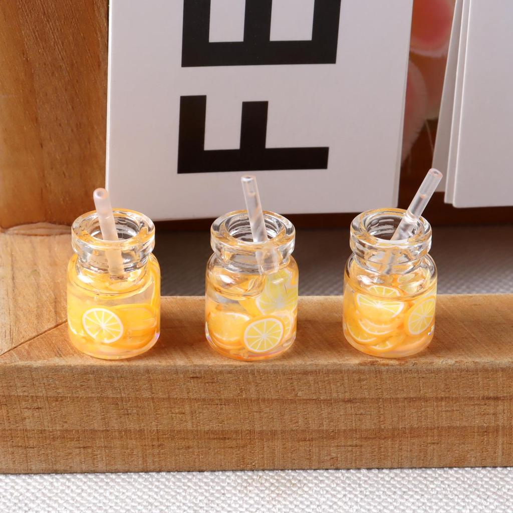 Ручная работа Миниатюрные аксессуары для еды и напитков для кукольного домика: Торт, Сок, Тарелки