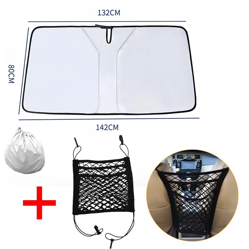 Автомобильные шторы для лета, охлаждающий УФ-светоотражающий автомобильный козырек от солнца на лобовом стекле, защита от солнца на переднем окне