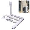 75*65mm Air Cond Lineset Cover System White PVC Coupling End Cap Cover Flat Elbow Weather Resistance Wall Cap Connection Lines