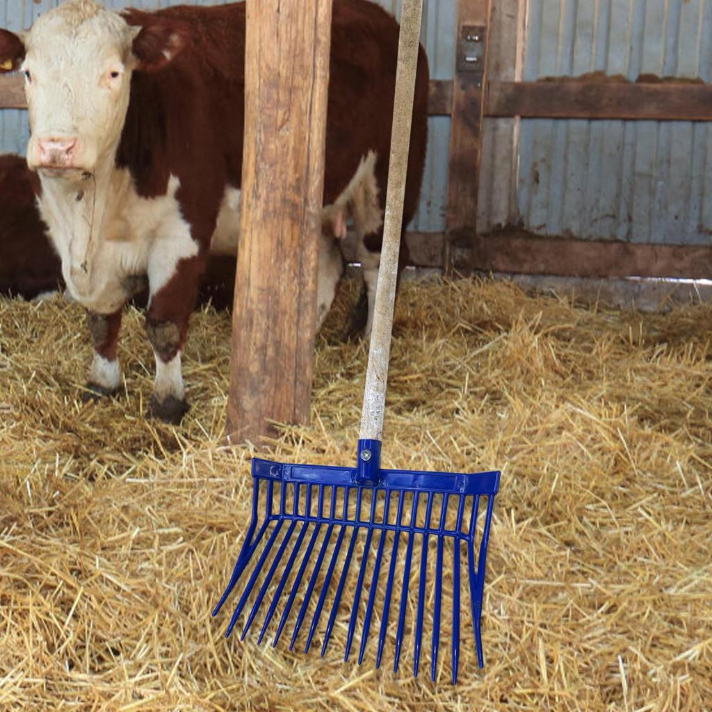Вилы для конского навоза Сменная головка Грабли Садовые вилы для фермерского животноводства