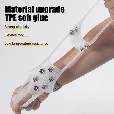 1 пара обувных кошек с 10 зубьями из нержавеющей стали, накладки-шипы для снега и льда, уличная ходьба, альпинизм, пеший туризм, зимние ботинки, захваты