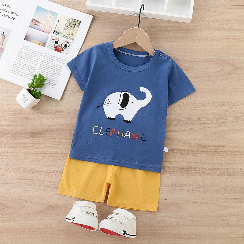 Kids Short Sleeve T-shirt + Shorts Set Summer