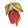 Женские классические желейные броши из смолы с клубникой, булавки, модные фрукты, креативный дизайн, костюм, офисные булавки для женщин, подарок на Новый год