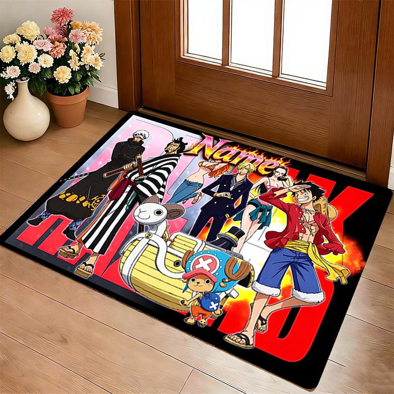 Custom Name One Piece Gamer Carpet Rug for Bedroom Living Room Home Sofa Decoration,Office Home Decor Game Large Decor Floor Mat