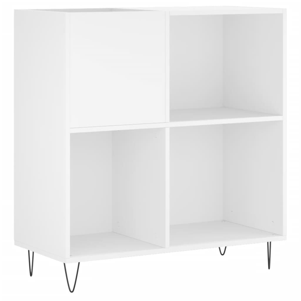Vidaxl Szafka Na Płyty, Biała, 84,5X38X89 Cm, Materiał Drewnopochodny