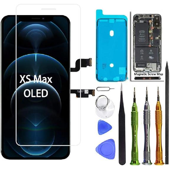 Для замены экрана iPhone XR 6,1 дюйма, ЖК-дисплей, сенсорный экран, сборка дигитайзера с инструментами для ремонта, совместим с моделями A1984, A2105, A2106,