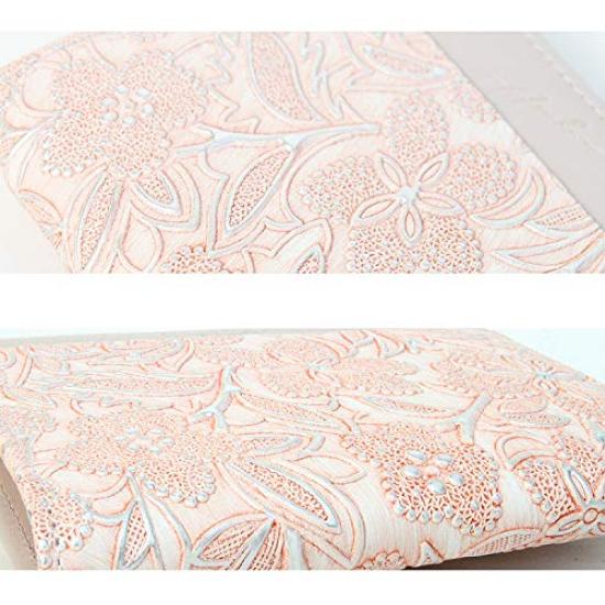 Сделано в Японии Arukan натуральная кожа итальянская коровья кожа тиснение визитница чехол для карт цветочный узор Claire лаванда [F-LIFE] 3455-323#73