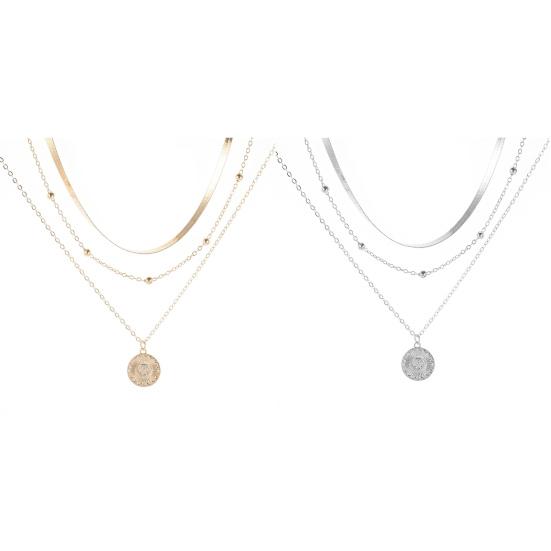 Multilayer Charm Necklace Adjustable Neck Decoration Not Deformed