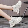 Новые женские туфли на платформе, сетчатые дышащие женские кроссовки с мягкой подошвой, нескользящие, повседневные спортивные белые туфли Zapatillas De Deporte