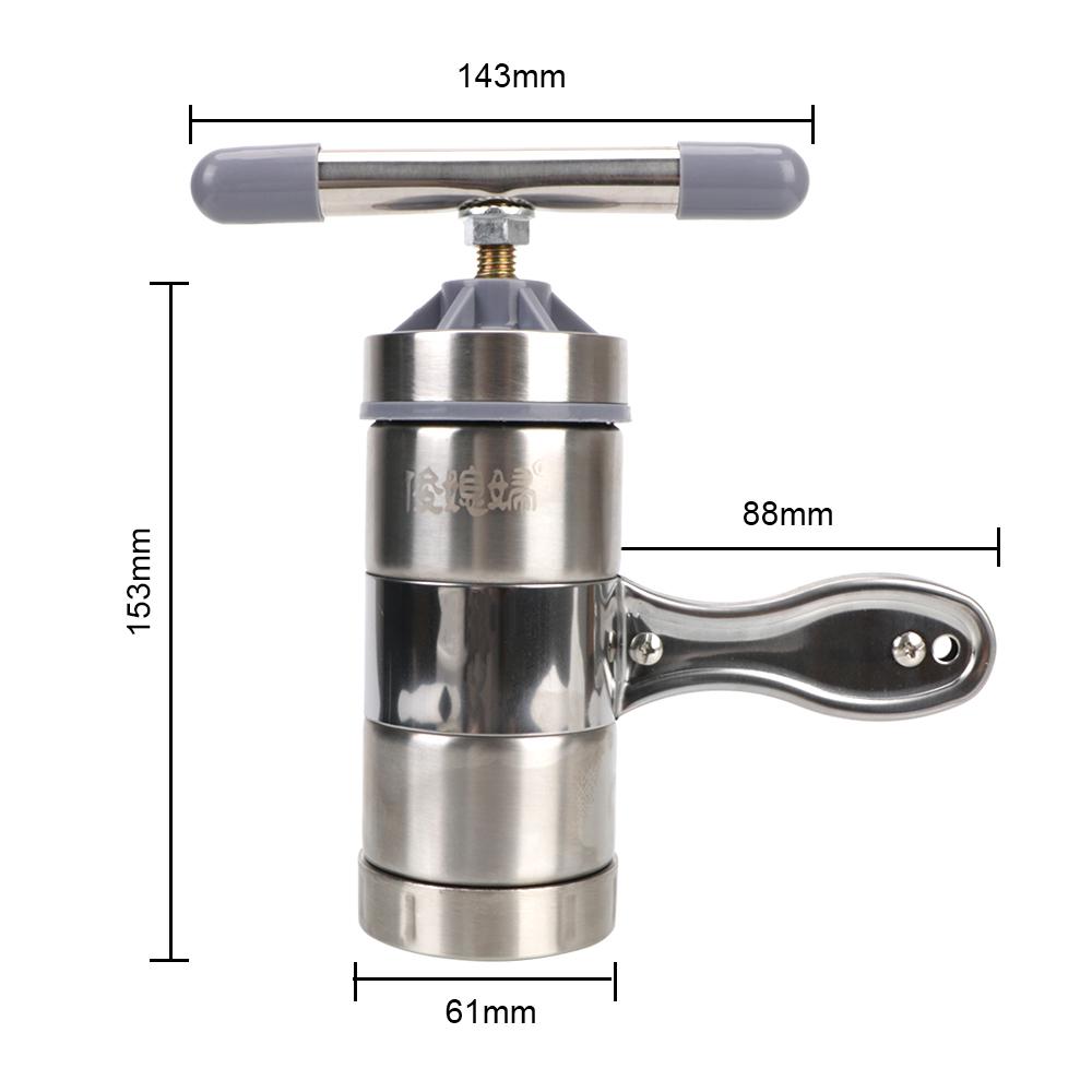 With 5 Pressing Moulds Making Spaghetti Multifunctional Manual Noodle Maker Kitchen Supplies Press Pasta Machine Stainless Steel Fruits Juicer