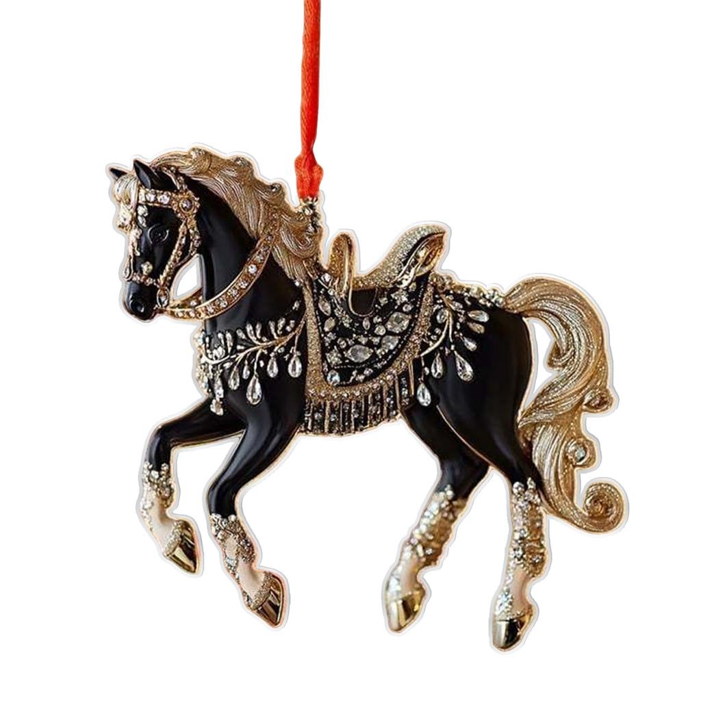 Подвеска-лошадь, Рождественское украшение-подвеска, В качестве подарочной подвески для любителей лошадей, Великолепная рождественская подвеска
