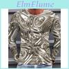 Tshirts Cool Pattern Fashion Texture For Men Colorful 3d Printed T Shirts Summer Casual Long Sleeves Loose Round Neck Tops
