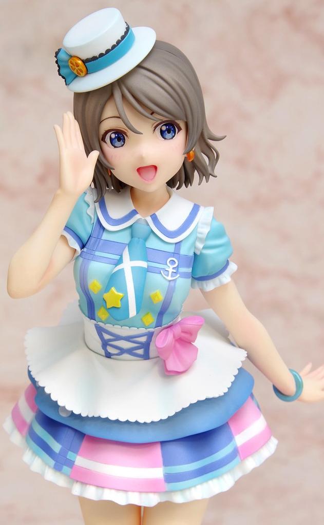 Wave Dream Tech Love You Watanabe Is Your Heart Scale PVC Painted Complete Figure Live! Sunshine!! Shining? Ver. 1/8