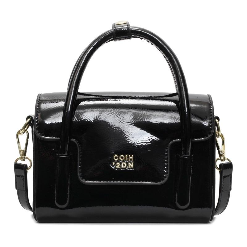 Модная сумочка простая и популярная ретро кожа с масляной восковой пропиткой маленькая квадратная сумка универсальная повседневная однотонная нишевого дизайна сумка-мессенджер