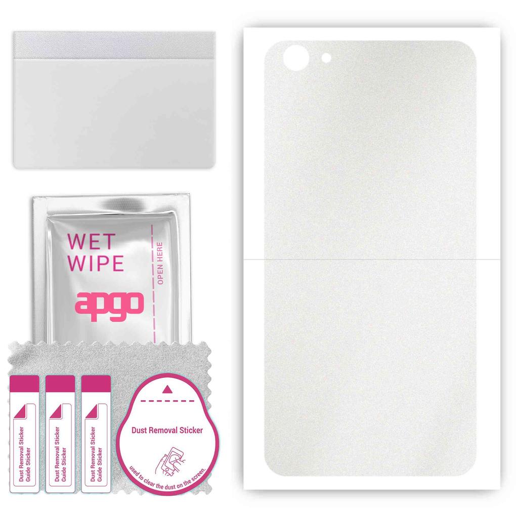 apgo Protective Skin Sticker for the back compatible with vivo X9 Plus, Wrap Film, Foil, Vinyl - Pattern Matte Transparent