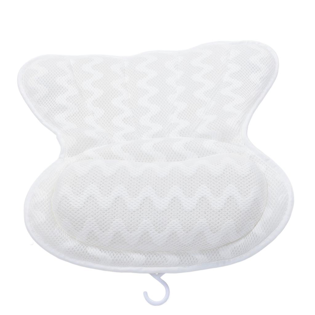 Подушка для ванны с 6 присосками, эргономичная, нескользящая, подголовник для ванны, поддержка шеи и спины