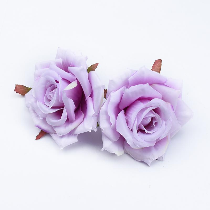 50/100pcs Silk Roses Flowers Wall Room Accessories Festival Car Decoration Home Wedding Cheap Artificial Plants Bride Brooch Diy