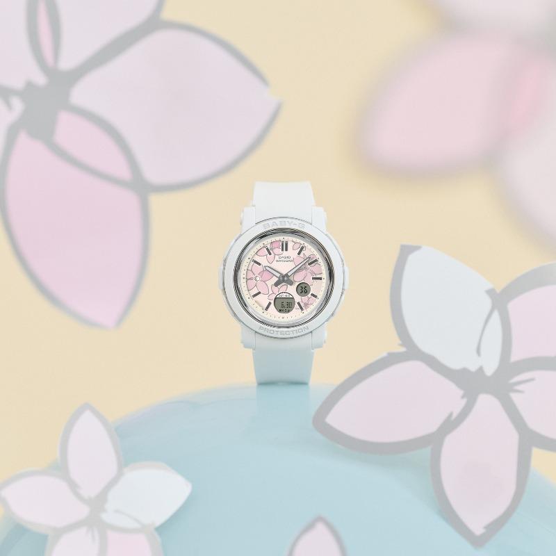 Casio Женские цифровые ударопрочные кварцевые часы Baby-G из смолы, водонепроницаемость 100 м BGA-290FL-7A