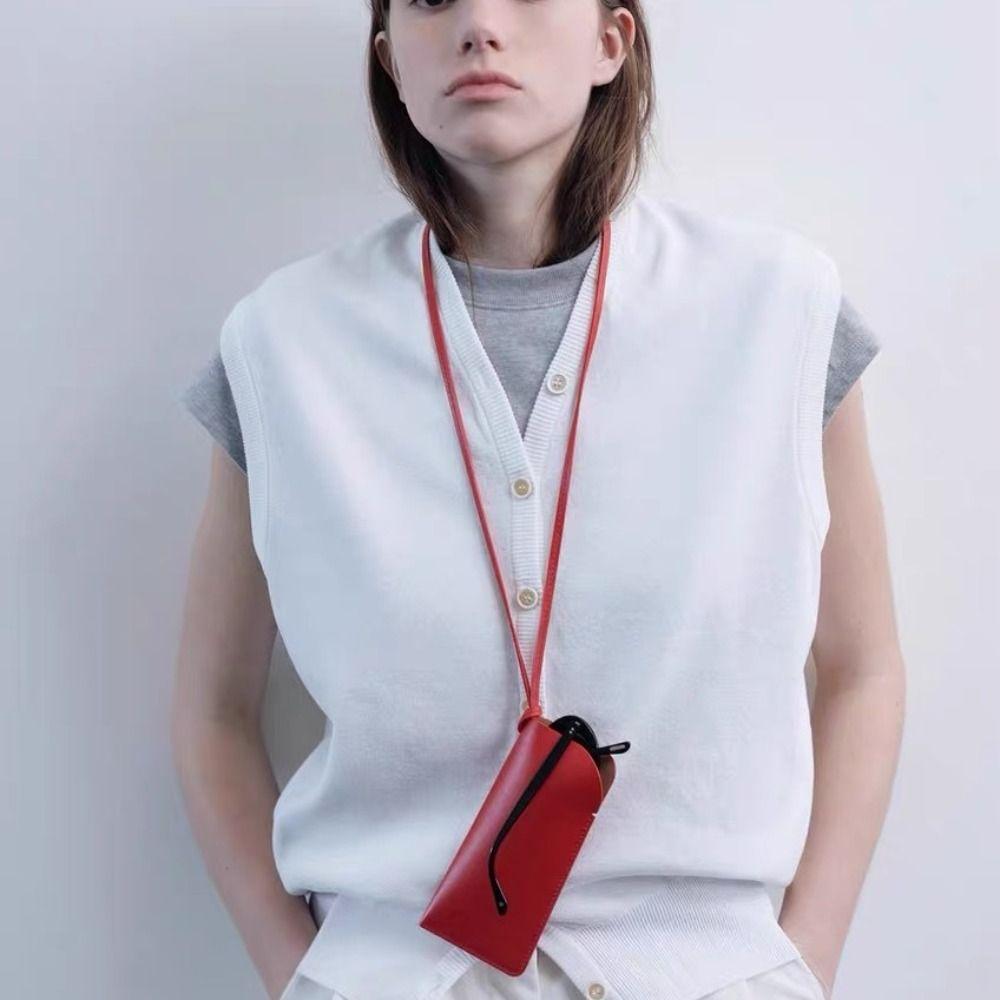 Холтер Цепочка Подвеска на шею Сумка для хранения очков Многофункциональный Зажим для хранения солнцезащитных очков Мужской