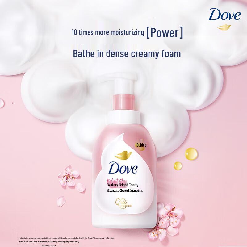 Dove Cherry Blossom Foaming Body Wash
