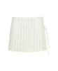 Siest Wave Short Wrap Skirt Ivory