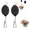 20*6cm Gardening Telescopic Hook For Hanging Plants Retractable Plant Hangers With Pulley Adjustable Garden Hook Balcony Porch