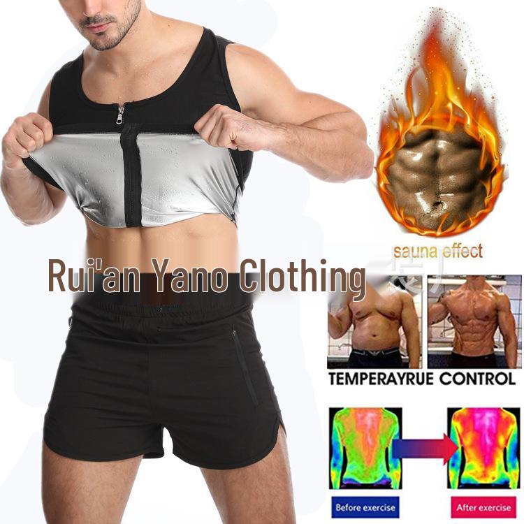 Мужской спортивный костюм-сауна для похудения - Корректирующее фигуру белье для контроля живота для фитнеса и бега