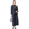 Tokyo Soir Pants Suit with Navy Size for Entrance and Graduation Ceremonies 3-Piece Women's Blouse, Blue, 11, [Official]