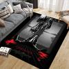 Constantine Flannel Printed Carpet, Home Sofa Decoration for Living Room & Bedroom, Non‑Slip Play Flannel Floor Mat for Game Room