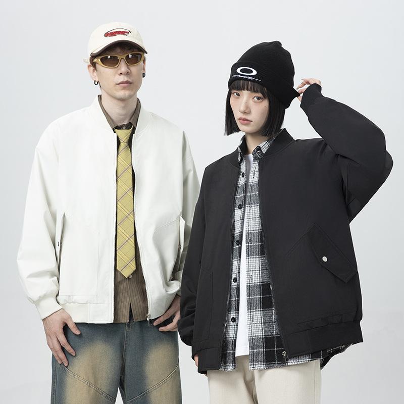 Autumn Casual Popular Versatile Baseball Jacket Men's and Women's Same Spring and Autumn Jacket Trendy Couple Loose