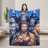 WWE Теплый плед для детей и взрослых Плюшевое постельное белье Покрывала Смешное покрывало для дивана и кресла Фланелевое покрывало Чехол для дивана-кровати