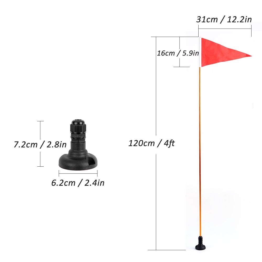 Kayak Safety Flag Mount Kit Universal Kayak DIY Accessories for Boat Canoe