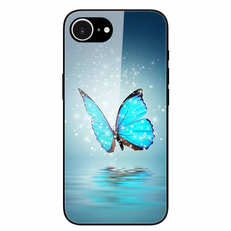 Tempered Glass Phone Cases For iPhone 16e 2025 Case Silicon Bumper Hard PC Back Cover Shell for iPhone SE (2025) / for iPhone16e