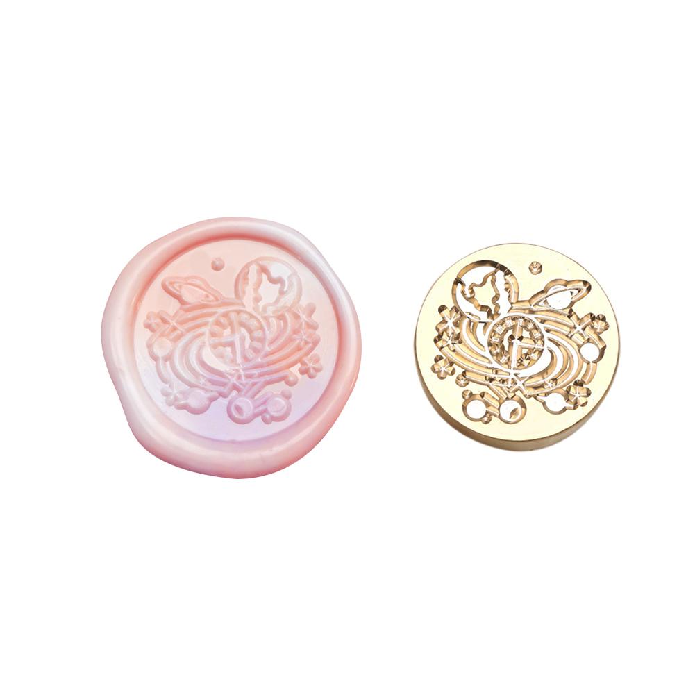 Классический винтажный конверт с медной головкой и восковой головкой для свадебной открытки