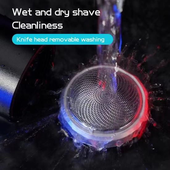 Мини-электробритва 6600 об/мин USB перезаряжаемая IPX7 водонепроницаемая дорожная бритва портативная мужская триммер для удаления волос бороды инструмент для отца мужа парня подарок