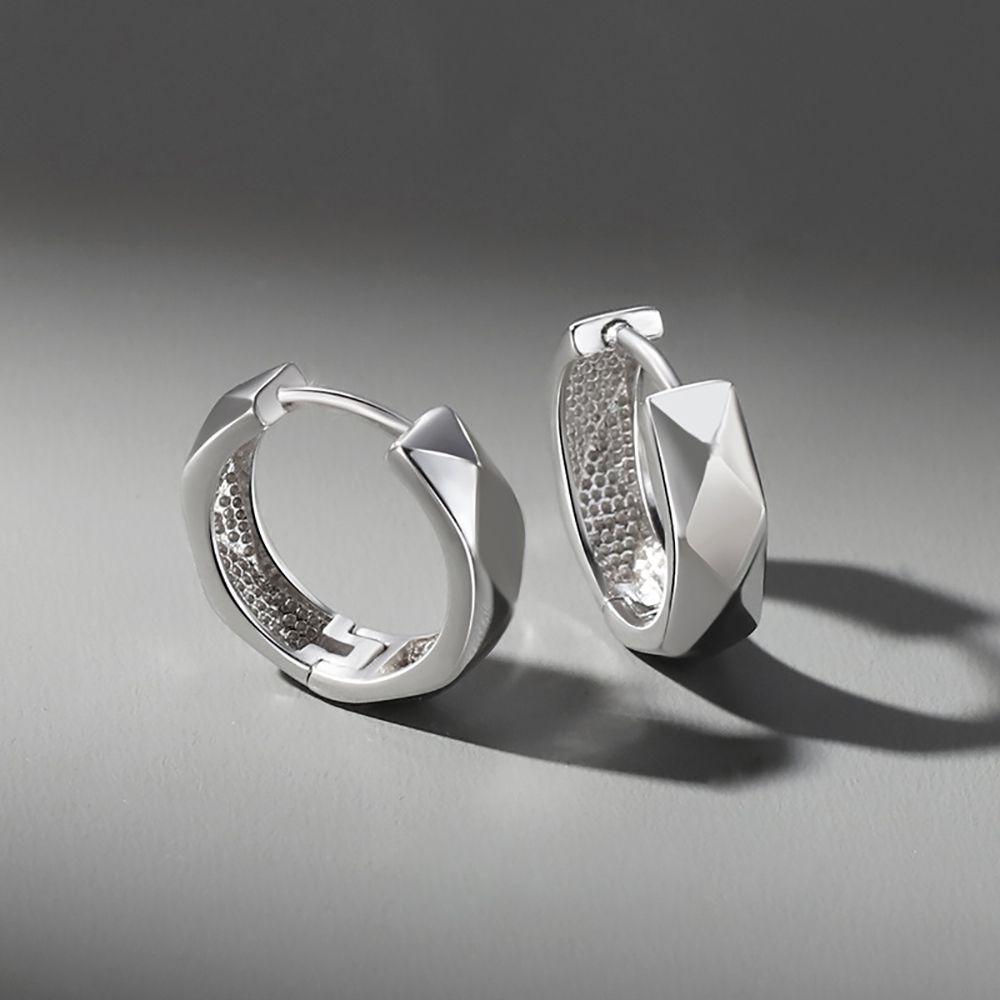 Индивидуальные модные геометрические серьги для мальчиков в Корейском стиле для мужчин, серьги-кольца, круглые серьги, модные ювелирные изделия из сплава