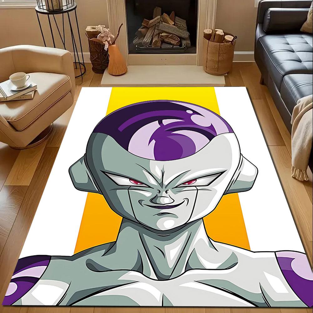"Alien Warrior with Purple Accents" Patterned carpet, non slip mat suitable for living room and bedroom sofas