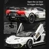 Масштаб 1/24 Lambo Aventador SVJ63, литая под давлением модель автомобиля, игрушечный автомобиль с откатным механизмом, звуком и светом для детей, коллекция подарков для мальчиков и девочек