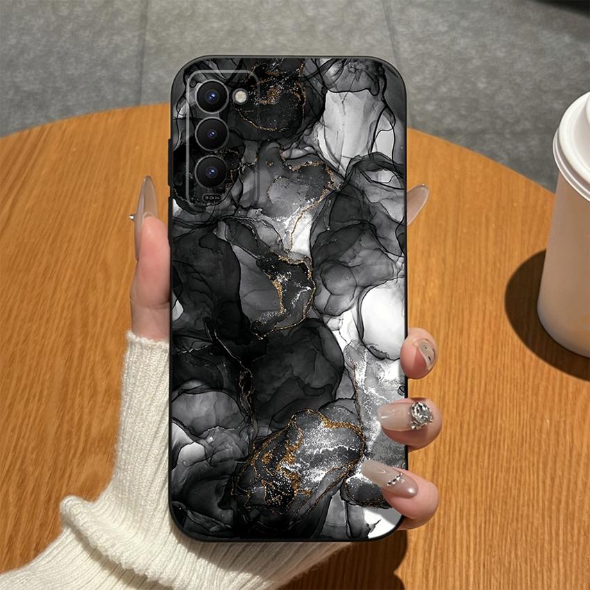 Чехол для Tecno Camon 18 Premier 18P 18T 18i Золотая Лошадь Мягкий Матовый Силикон Ударопрочный Чехол для Телефона Для Tecno Camon18 Задняя Крышка