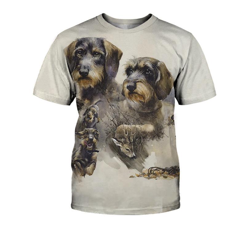 Женские повседневные футболки с короткими рукавами и 3D-цифровой печатью