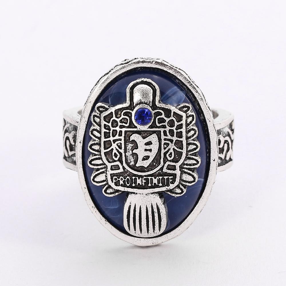 Дневники вампира Кольцо А-Я 26 Букв Для Женщин и Мужчин Алфавитные Инициалы Готическая Бижутерия Сальваторе Дэймон Возрожденный Кольцо Дневного Света