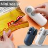 1 Set Bag Sealer Rechargeable Mini Sealing Machine with Cutter Mini Heat Sealer for Chip Snacks Biscuits Bag