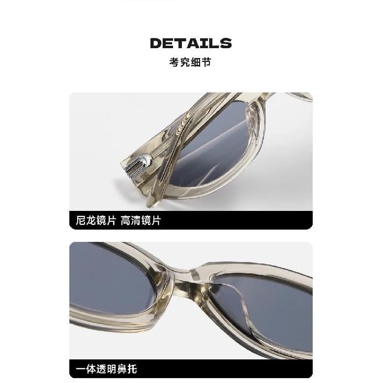 High-end Cat-eye Acetate Sunglasses for Women Face-slimming and UV-protective Sunglasses