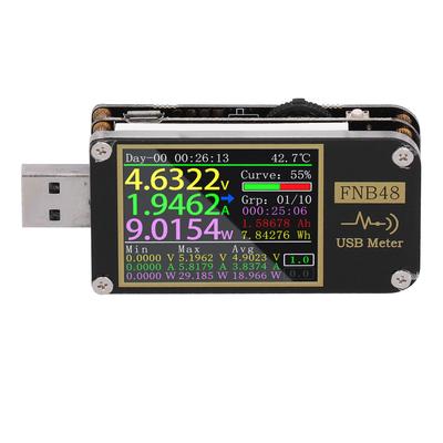 USB Вольтметр Амперметр Цветной Экран Цифровой USB Тестер PD Триггер Вольтметры для ПромышленностиС Bluetooth
