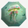 1PC flower jellyfishAutomatic Open/Close Umbrella with Windproof, 8-Rib Sturdy Canopy, Durable Ribs, Fashionable Design1275A