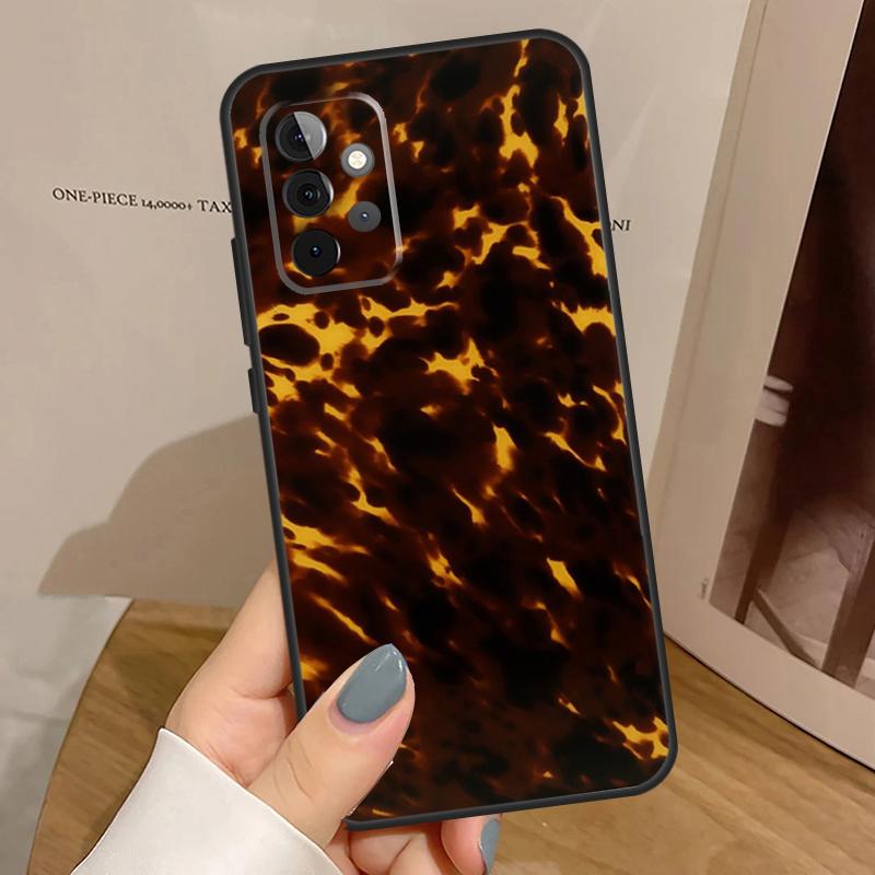 Чехол с узором "Черепаховый панцирь" для Samsung Galaxy A34 A54 A17 A35 A55 A06 A16 A26 A36 A56 A53 A32 A52 A33 A13 A14 A15