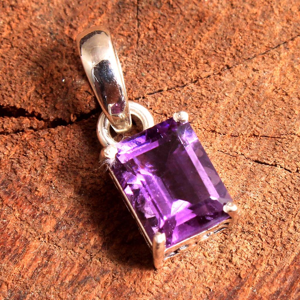 Blue Topaz Emerald Amethyst Black Onyx Pendant 925 Sterling Silver Fine Jewelry Women Pendant