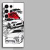 Спортивный крутой чехол в стиле JDM для Samsung Galaxy S26 S21 FE S10 S9 S23 S24 Plus S20 S25 Ultra Note 20 Ultra 8 9 10 Funda Чехол для телефона